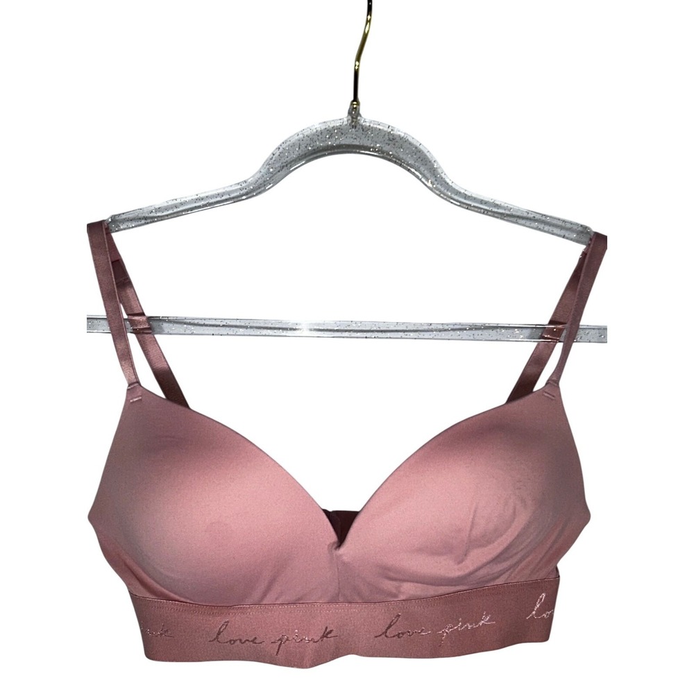 Victoria's‎ Secret Push Up Bra Pink Casual Wireless Opaque Padded  32C